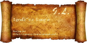 Ignácz Laura névjegykártya