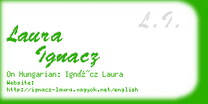 laura ignacz business card